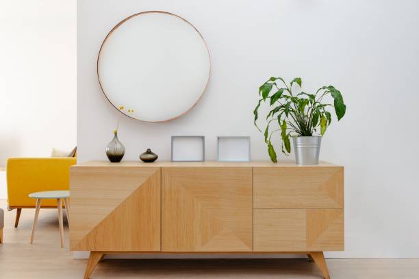 buffet design salon style esthétique rangement