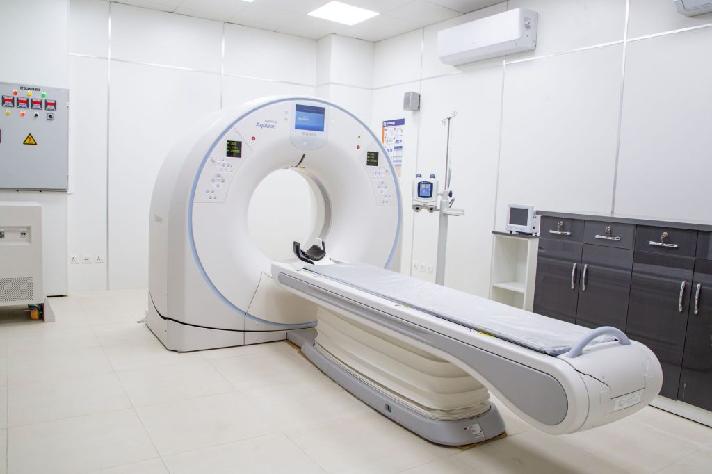 Salle de traitement en radiothérapie