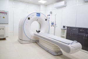 Salle de traitement en radiothérapie